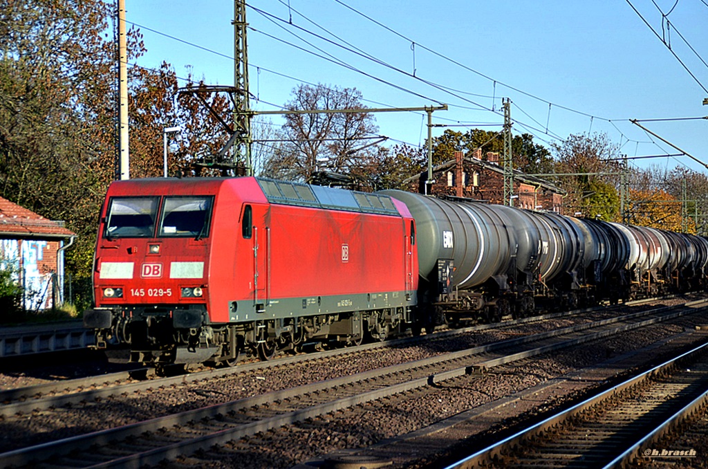 145 029-5 zog einen tanker durch niederndodeleben,05.11.15