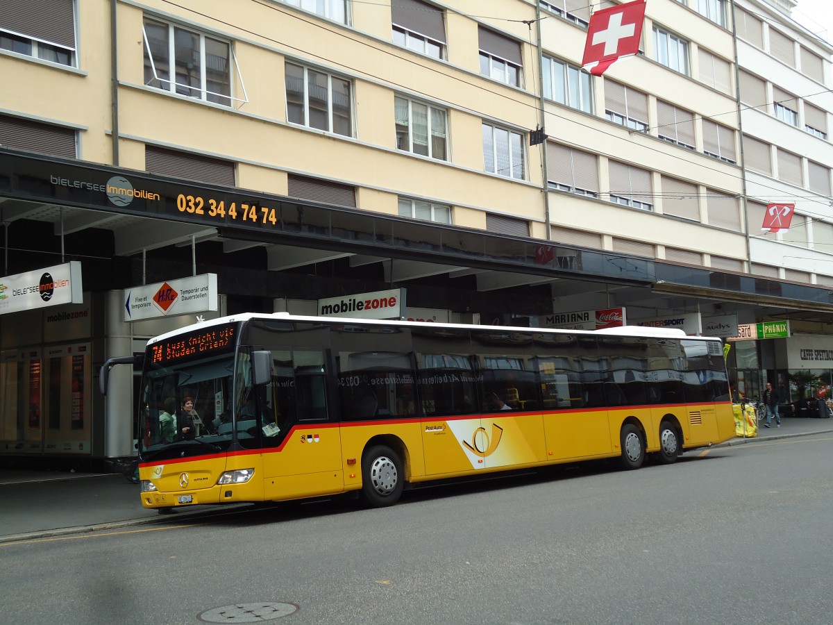 (145'473) - AVA Aarberg - Nr. 3/BE 26'613 - Mercedes beim Bahnhof Biel