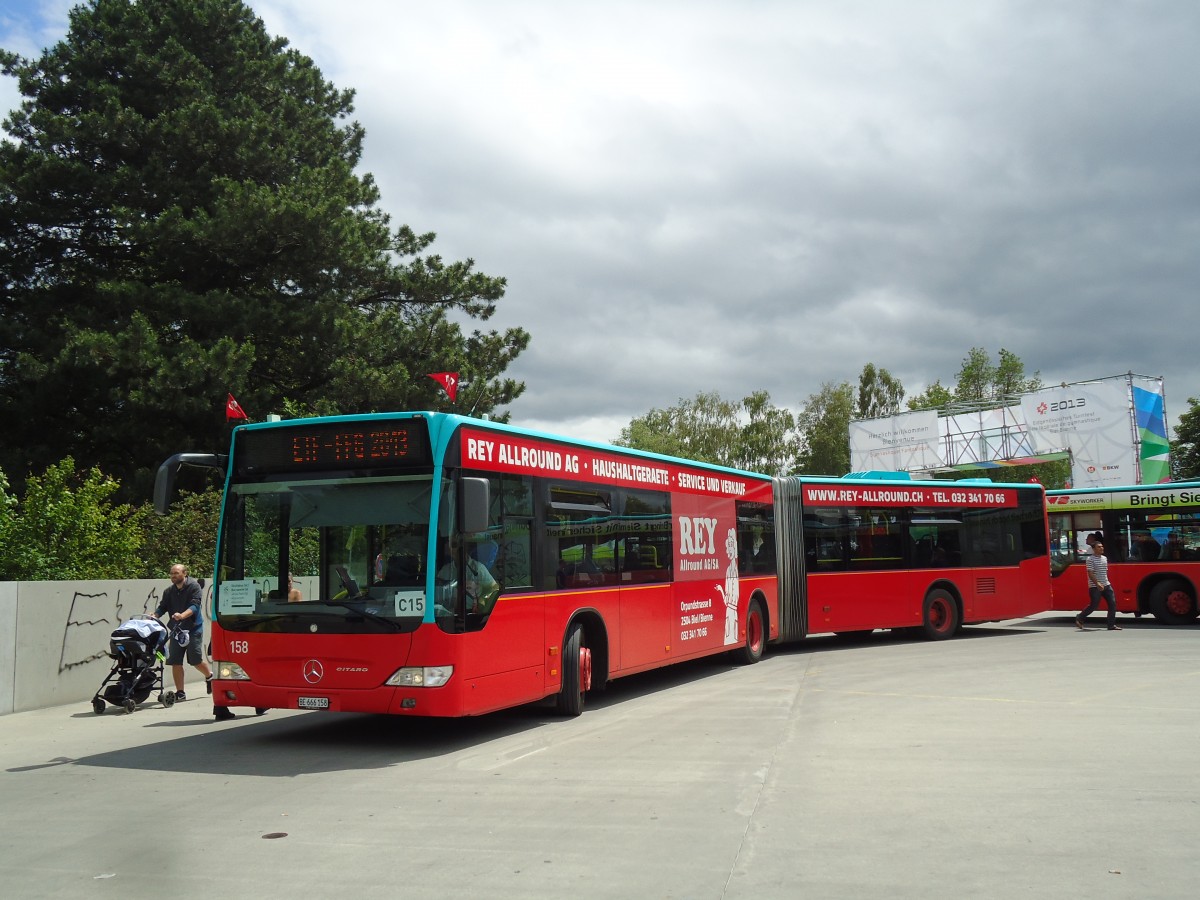 (145'486) - VB Biel - Nr. 158/BE 666'158 - Mercedes am 23. Juni 2013 in Biel, Schifflndte