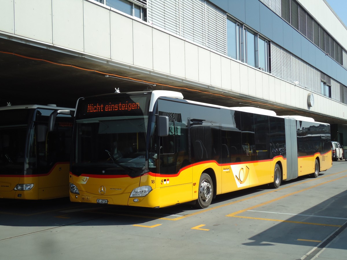 (145'997) - Steiner, Ortschwaben - Nr. 18/BE 42'726 - Mercedes am 22. Juli 2013 in Bern, Postautostation