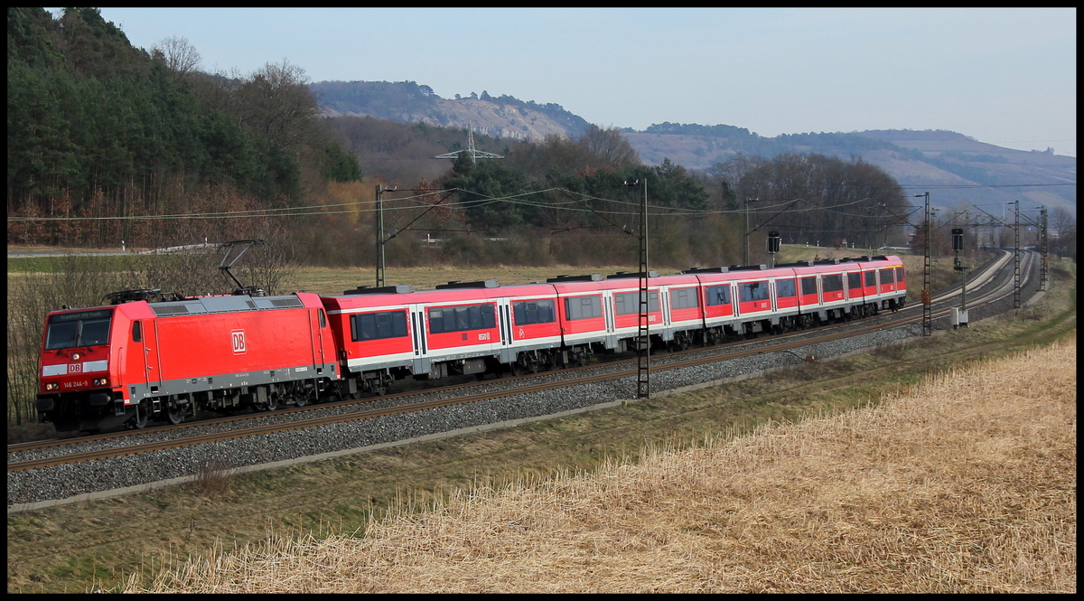 146 244 mit RE nach Frankfurt am 08.03.15 bei Harrbach