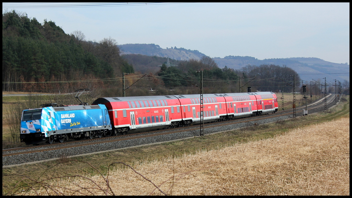 146 246 mit RE nach Frankfurt am 08.03.15 bei Harrbach