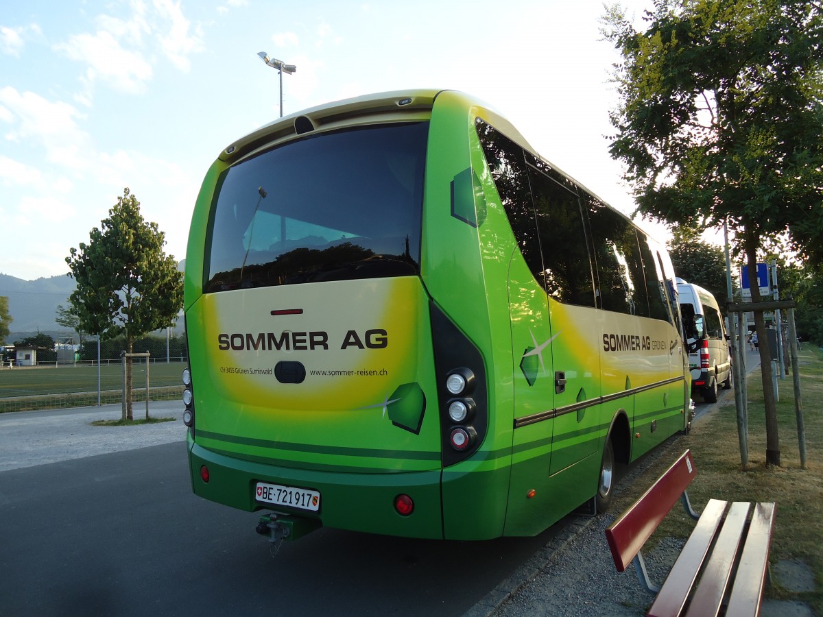 (146'095) - Sommer, Grnen - BE 721'917 - Mercedes/UNVI am 27. Juli 2013 in Thun, Strandbad