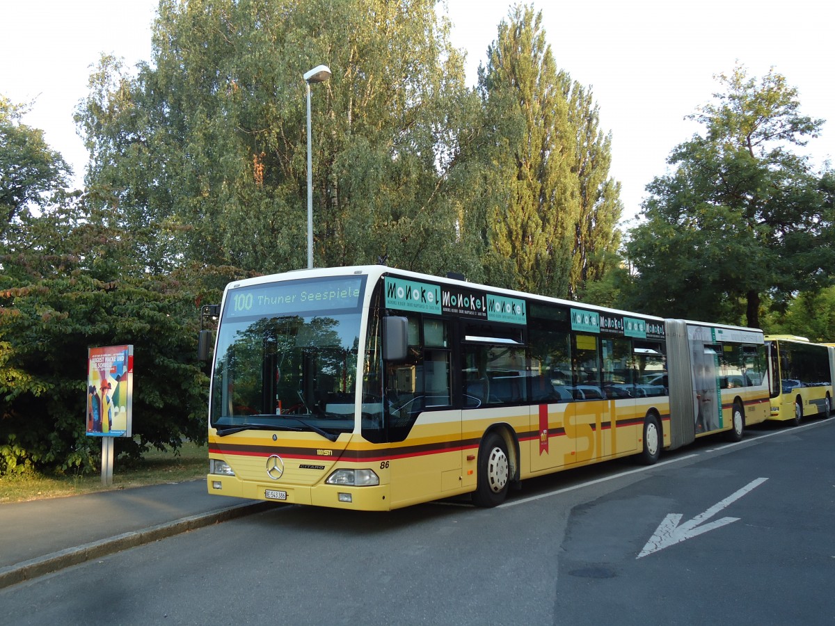 (146'096) - STI Thun - Nr. 86/BE 543'386 - Mercedes am 27. Juli 2013 in Thun, Lachen