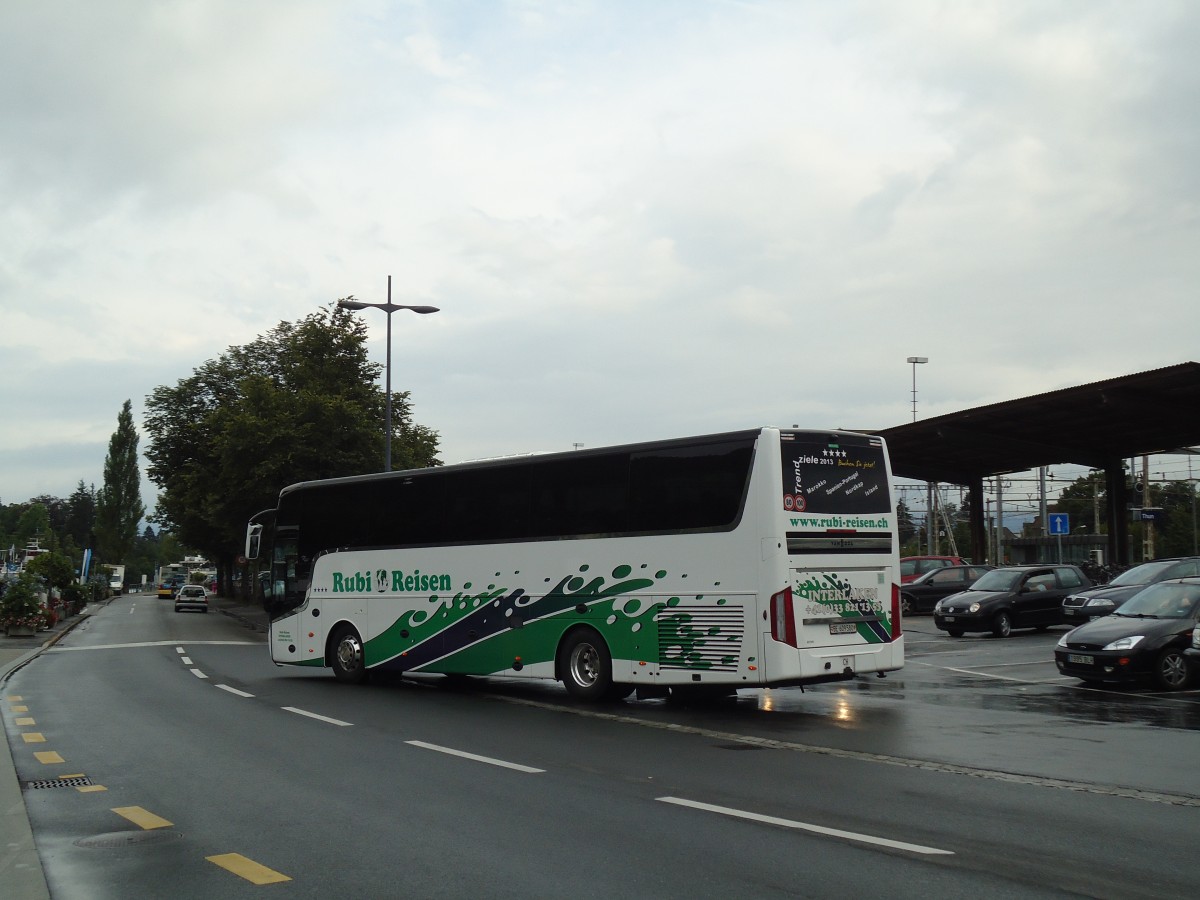 (146'271) - Rubi, Interlaken - BE 609'580 - Van Hool am 7. August 2013 beim Bahnhof Thun