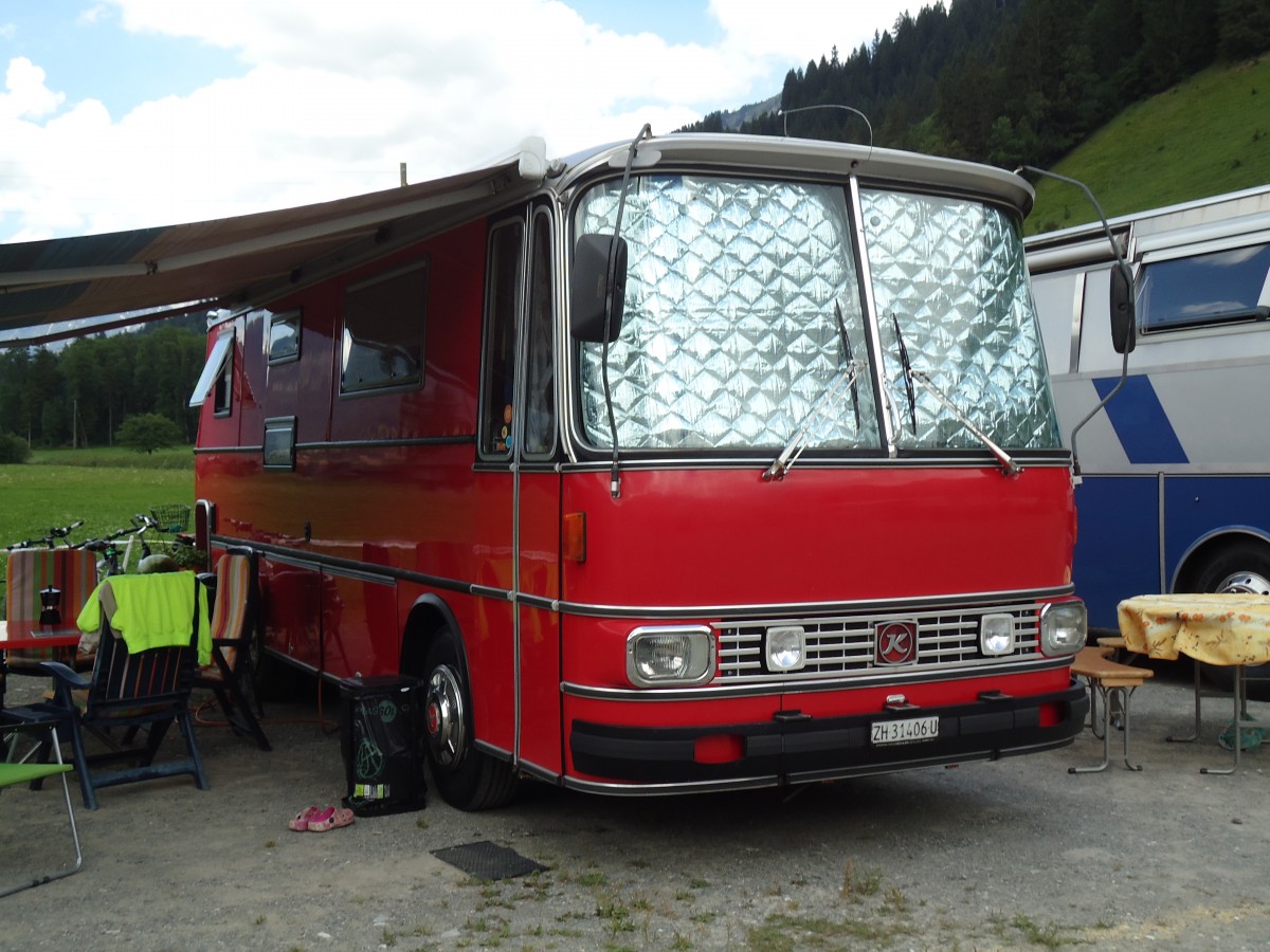 (146'334) - Beer, Obfelden - ZH 31'406 U - Setra am 17. August 2013 in Lenk, Metschbahnen