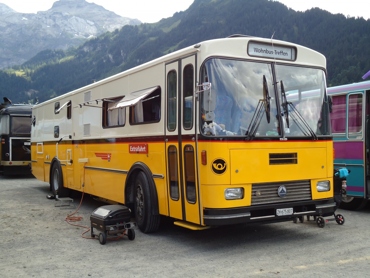 (146'347) - Tiemann, Illnau - Nr. 12/ZH 675'807 - Saurer/R&J (ex Privat; ex Tschannen, Zogingen Nr. 12) am 17. August 2013 in Lenk, Metschbahnen