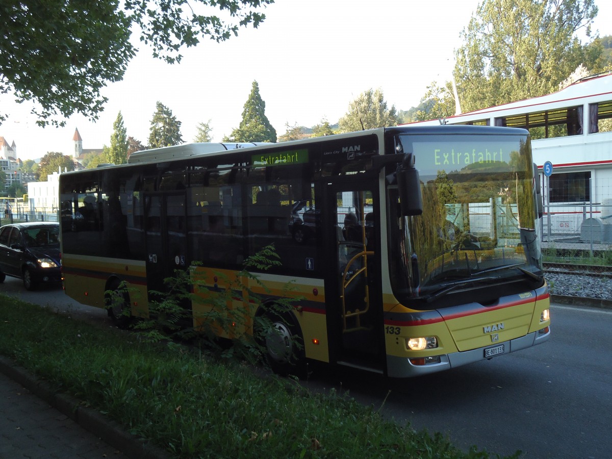 (146'485) - STI Thun - Nr. 133/BE 700'133 - MAN/Gppel am 21. August 2013 in Thun, Rosenau