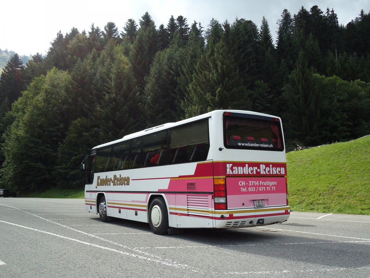 (146'505) - Kander-Reisen, Frutigen - Nr. 7/BE 63'041 - Neoplan am 26. August 2013 in Molson-sur-Gruyres, Funiculaire