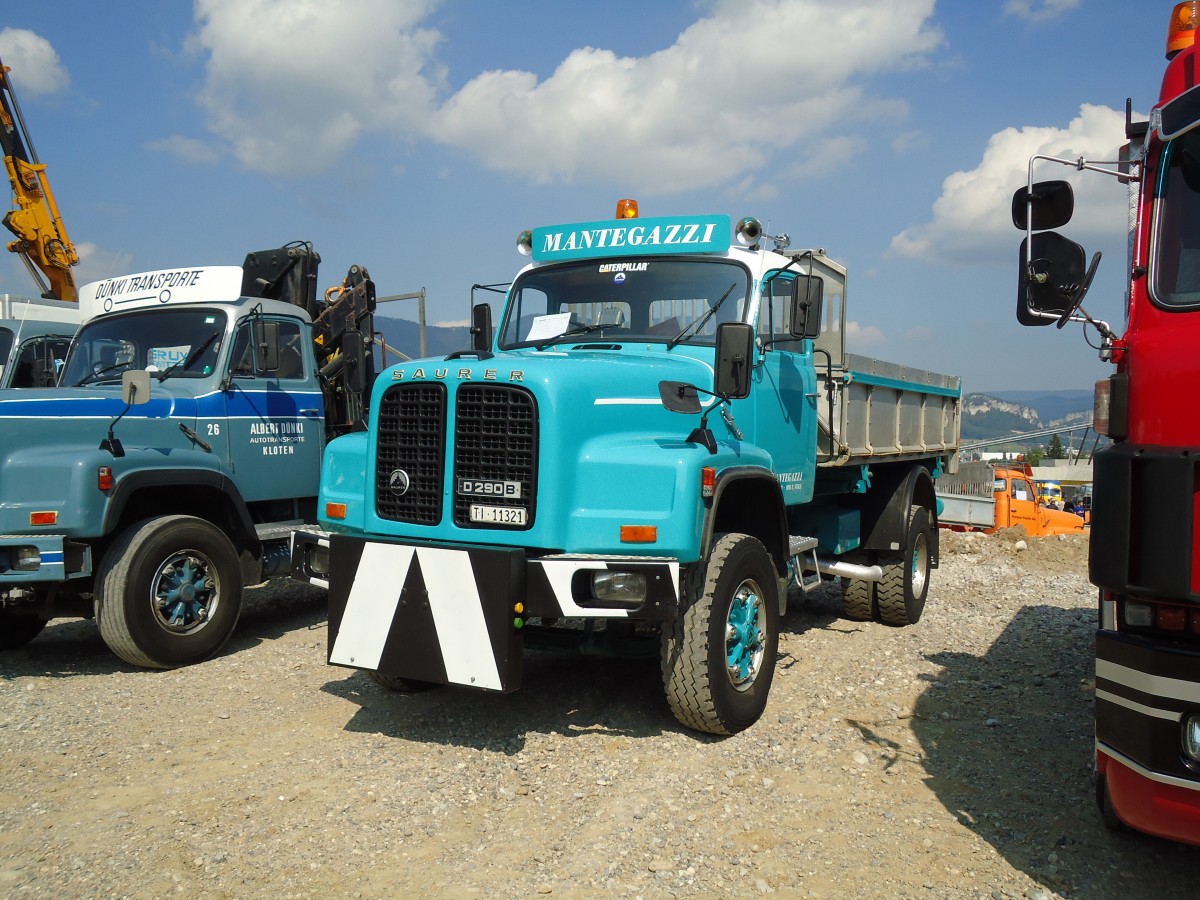 (146'660) - Mantegazzi, Riva S. Vitale - TI 11'321 - Saurer am 31. August 2013 in Niederbipp, Saurertreffen