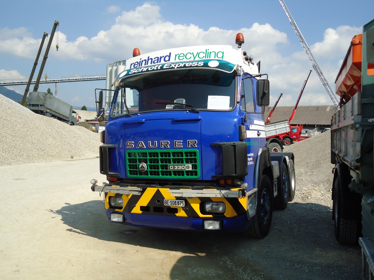 (146'683) - Reinhard, Bigenthal - BE 108'875 - Saurer am 31. August 2013 in Niederbipp, Saurertreffen
