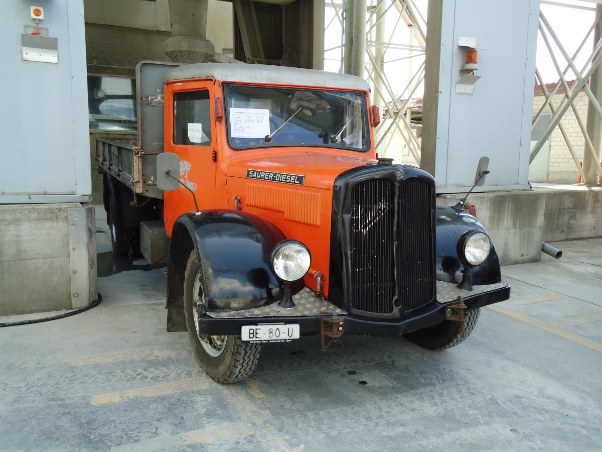 (146'722) - BE 80 U - Saurer am 31. August 2013 in Niederbipp, Saurertreffen