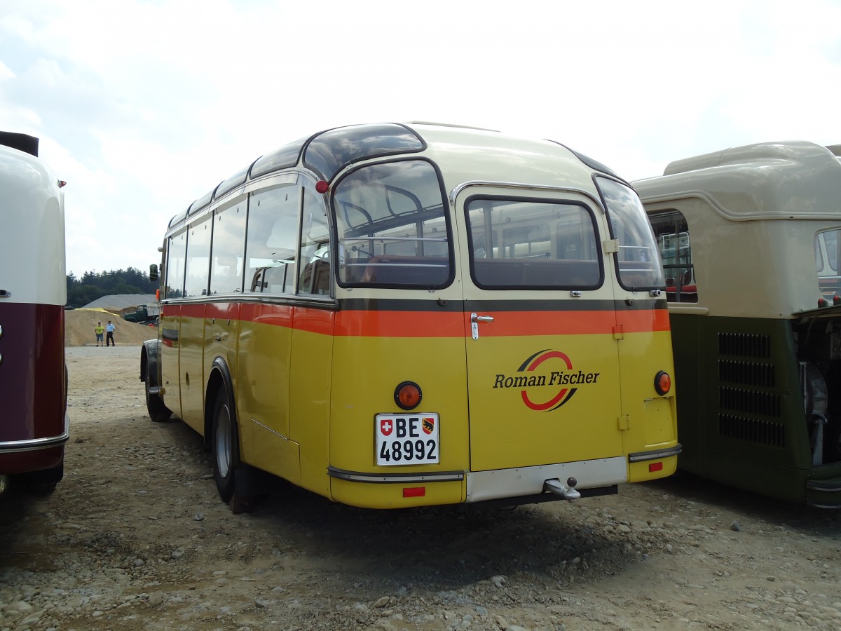 (146'745) - Fischer, Lotzwil - BE 48'992 - Saurer/FHS (ex Funi-Car, Biel; ex P 19'983; ex P 23'157) am 31. August 2013 in Niederbipp, Saurertreffen