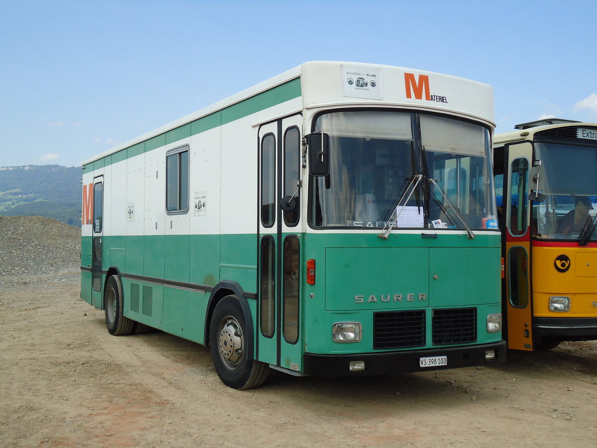 (146'749) - Juillerat, Fully - VS 398'100 - Saurer/FHS (ex Migros) am 31. August 2013 in Niederbipp, Saurertreffen