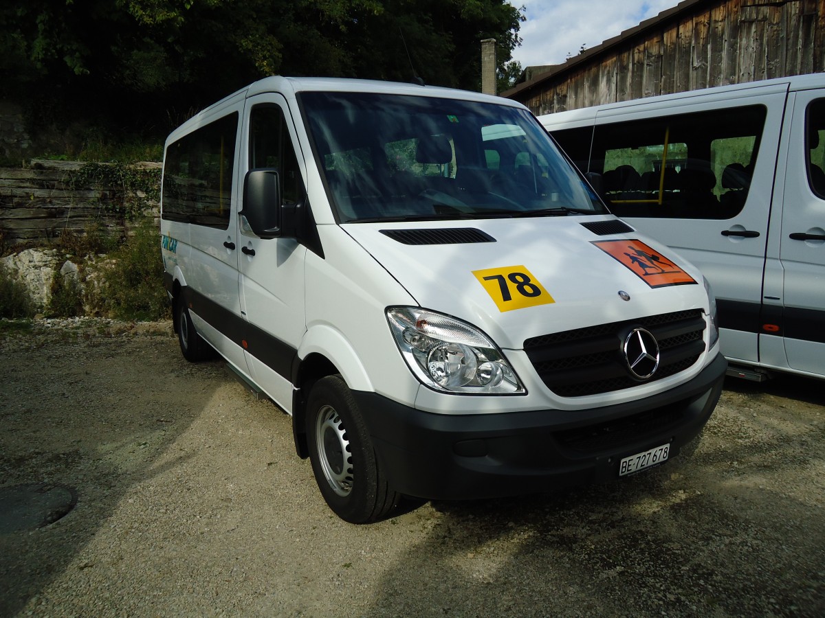 (146'838) - Funi-Car, Biel - Nr. 78/BE 727'678 - Mercedes am 31. August 2013 in Biel, Garage