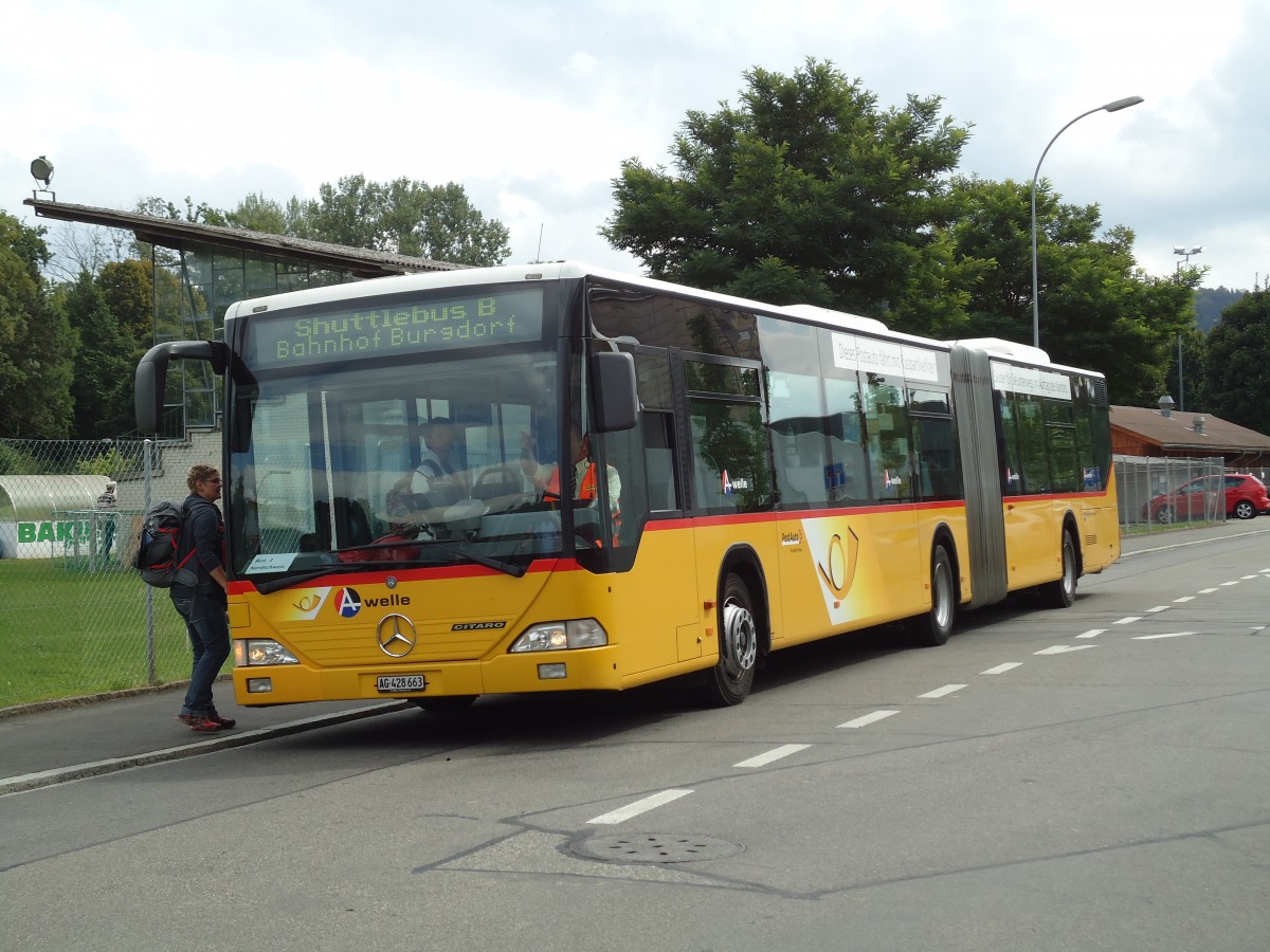 (146'891) - PostAuto Nordschweiz - AG 428'663 - Mercedes am 1. September 2013 in Burgdorf, ESAF