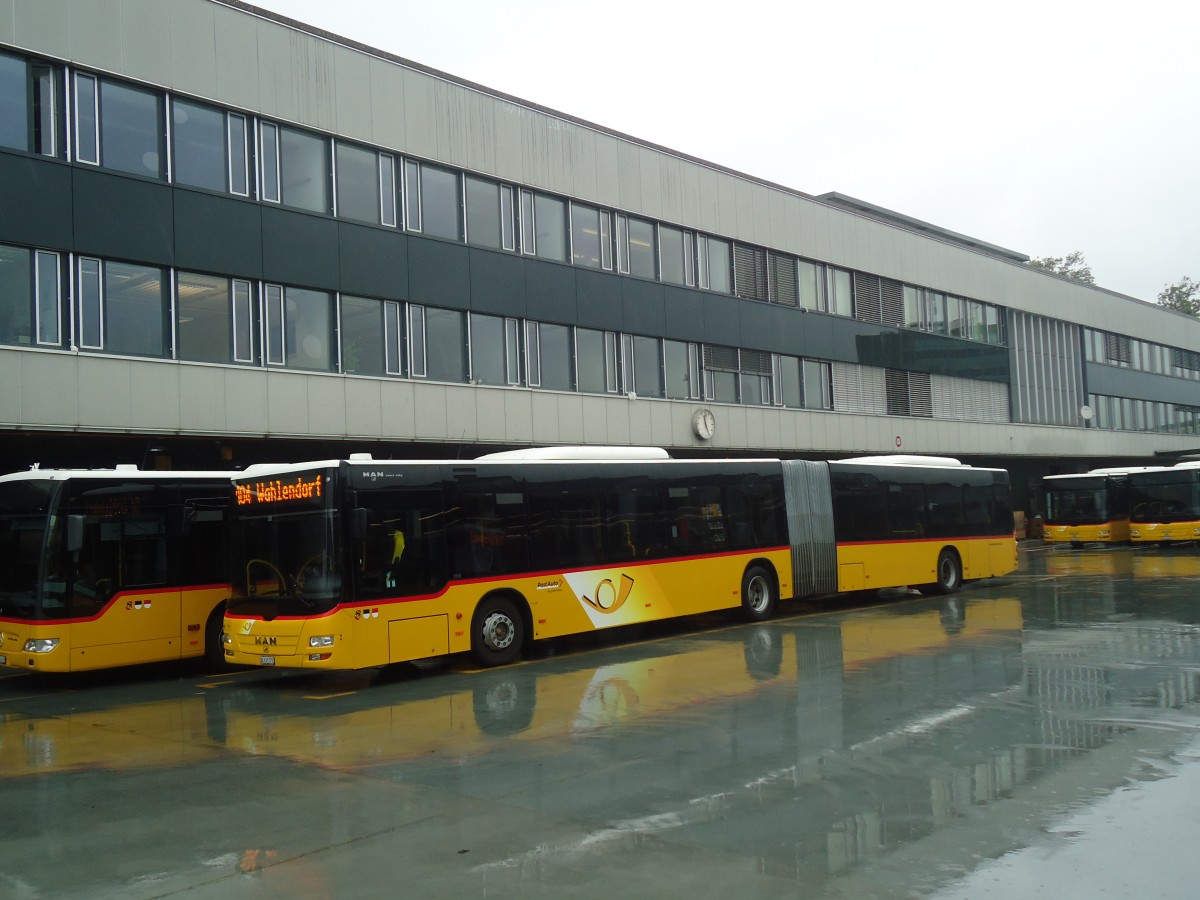 (147'134) - PostAuto Bern - Nr. 667/BE 615'372 - MAN am 16. September 2013 in Bern, Postautostation