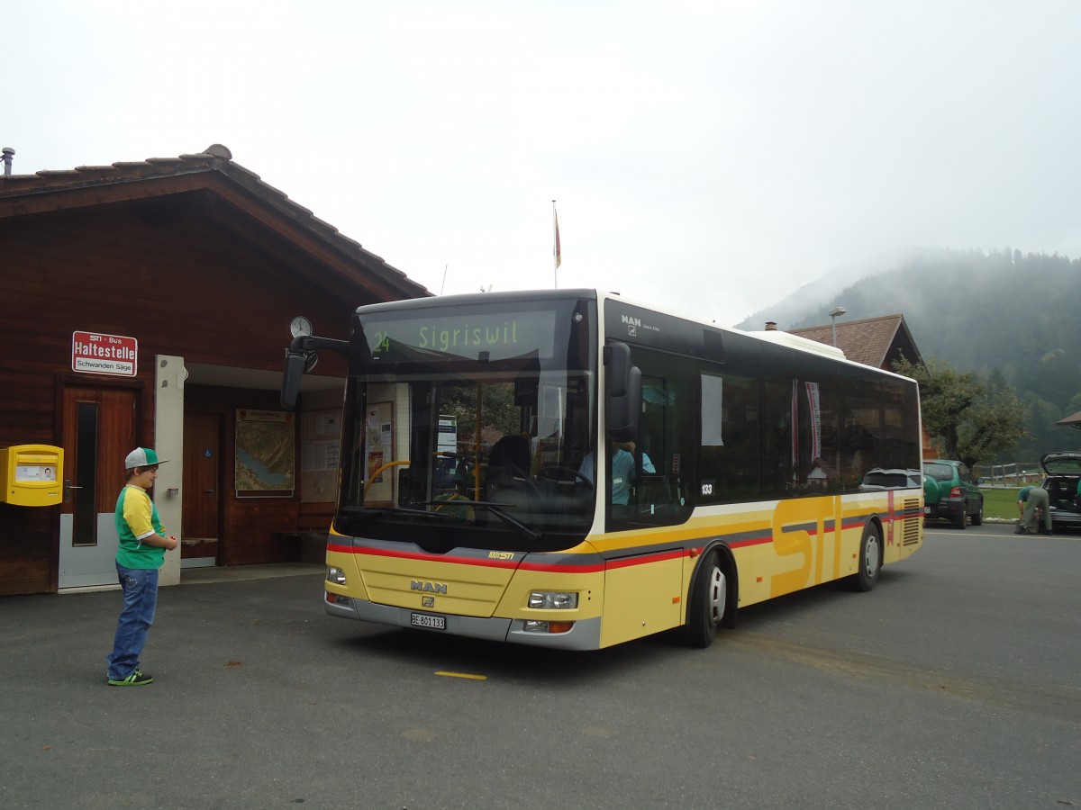 (147'408) - STI Thun - Nr. 133/BE 801'133 - MAN/Gppel am 29. September 2013 in Schwanden, Sge