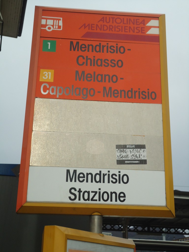 (147'818) - AMSA-Haltestelle - Mendrisio, Stazione - am 6. November 2013