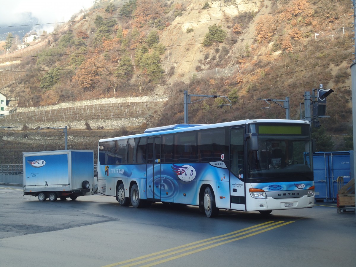 (148'563) - LLB Susten - Nr. 7/VS 38'007 - Setra am 29. Dezember 2013 in Leuk, Garage