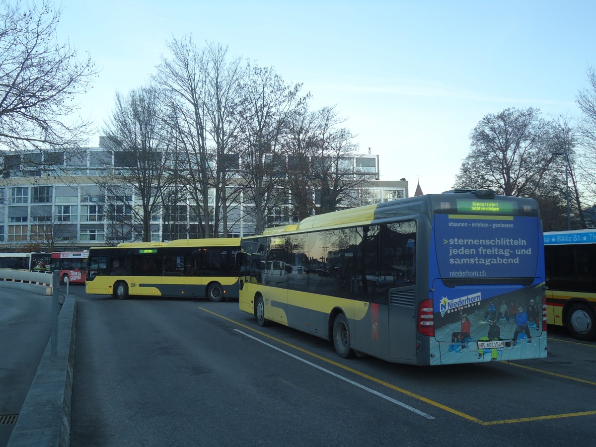 (148'597) - STI Thun - Nr. 154/BE 801'154 - Mercedes am 31. Dezember 2013 bei der Schifflndte Thun