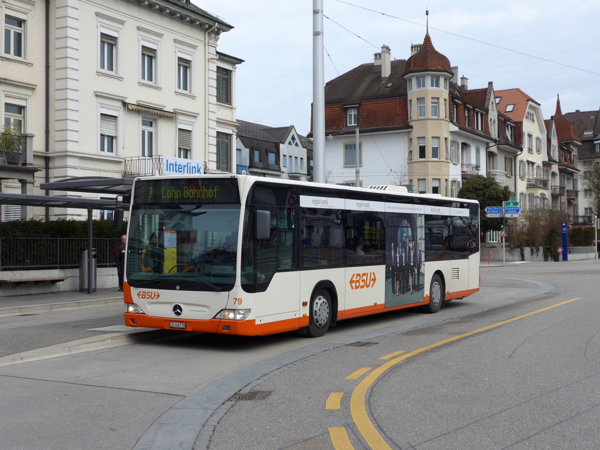 (148'669) - BSU Solothurn - Nr. 79/SO 148'779 - Mercedes am 26. Januar 2014 beim Hauptbahnhof Solothurn
