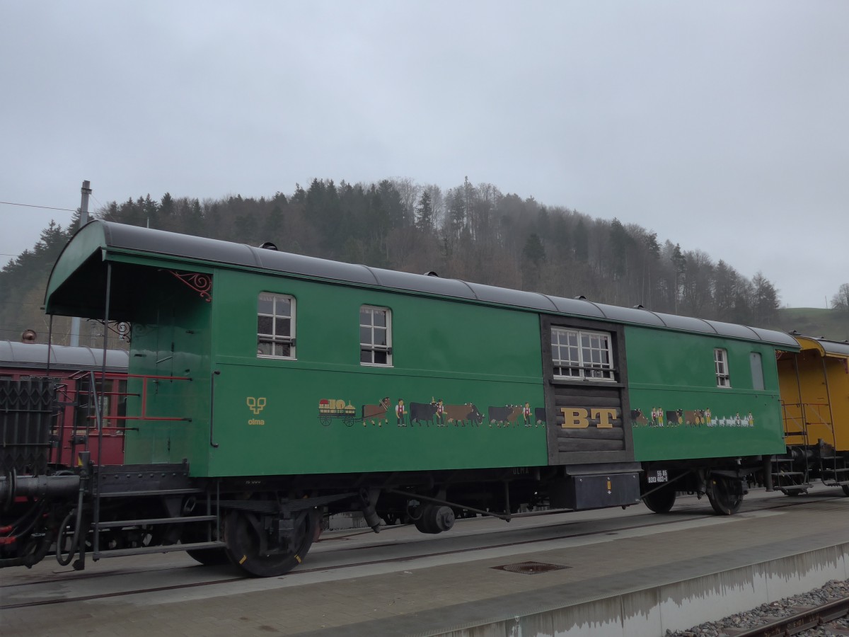 (149'562) - BT - Nr. 403 - am 6. April 2014 im Bahnhof Bauma