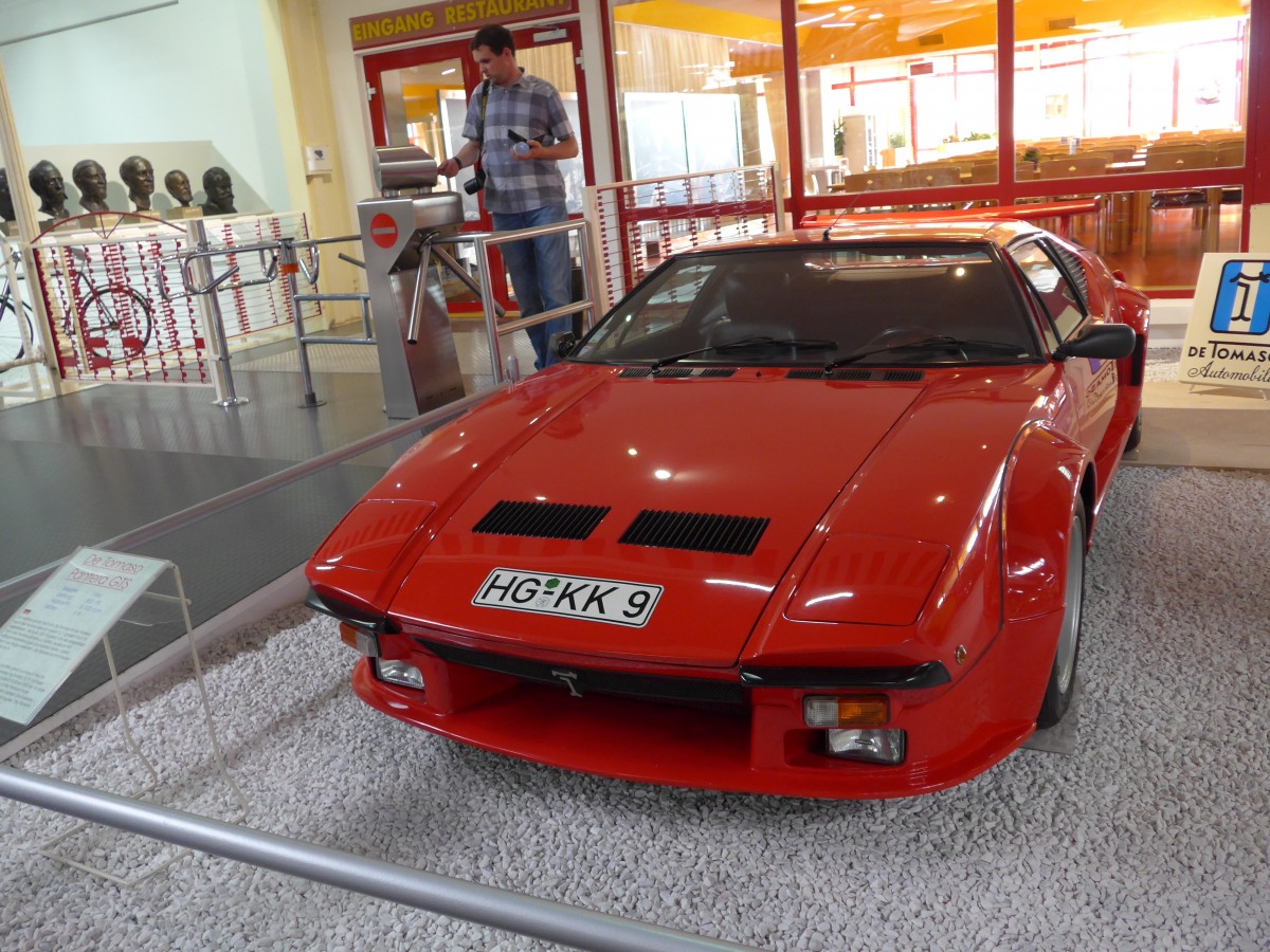 (150'077) - De Tomaso - HG-KK 9 - am 25. April 2014 in Sinsheim, Museum