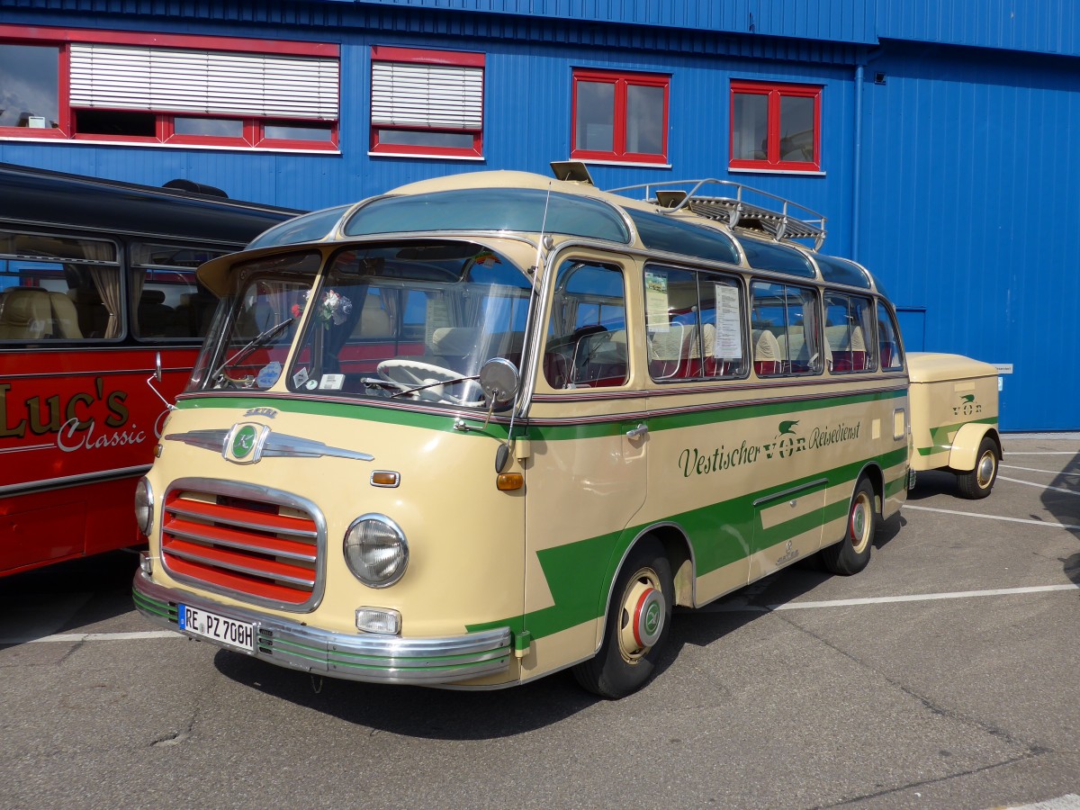 (150'102) - VRtours, Haltern - RE-PZ 700H - Setra am 25. April 2014 in Sinsheim, Museum 