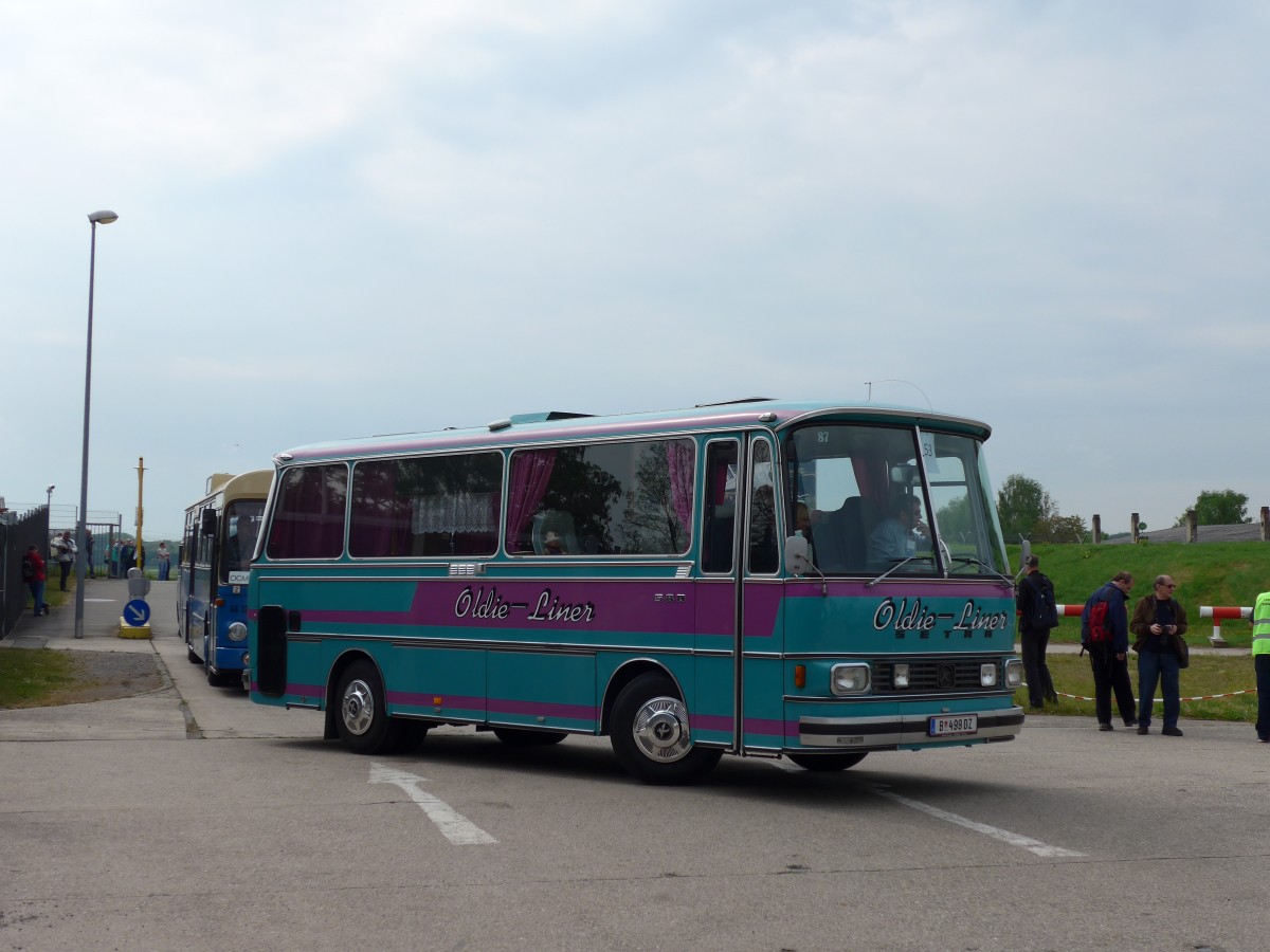 (150'197) - Aus Oesterreich: Wstner, Bezau - B 499 DZ - Setra am 26. April 2014 in Speyer, Technik-Museum