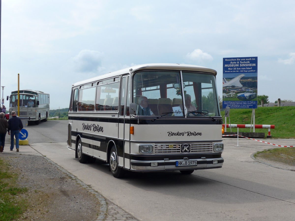 (150'208) - Becker, Spiesen - NK-B 1975 - Setra am 26. April 2014 in Speyer, Technik-Museum