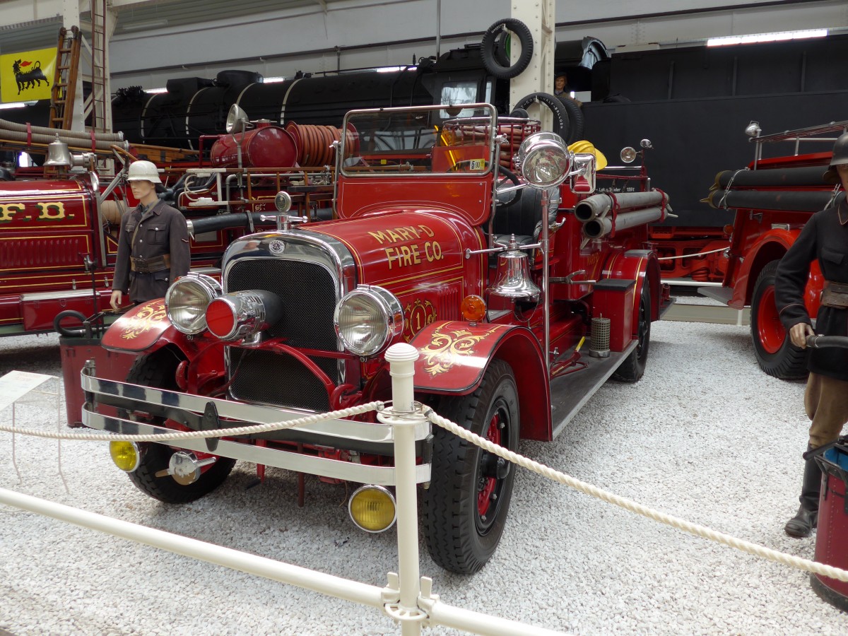 (150'350) - Mary-D Fire Co. - Nr. 1 - Seagrave am 26. April 2014 in Speyer, Technik-Museum