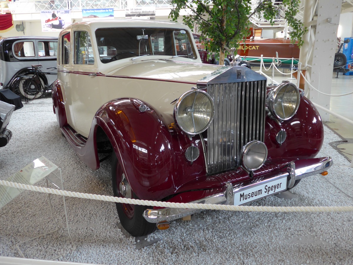(150'364) - Rolls-Royce am 26. April 2014 in Speyer, Technik-Museum