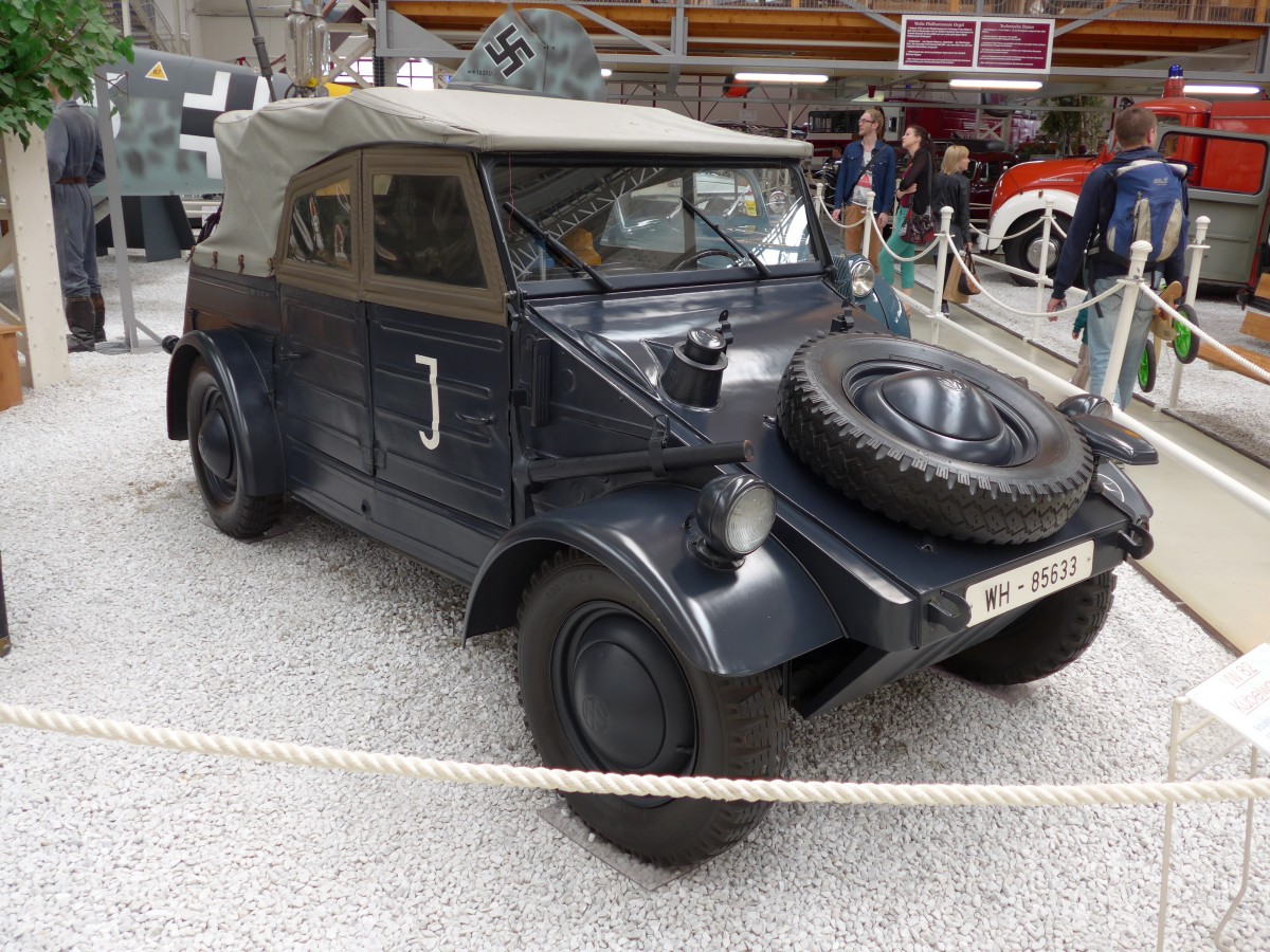(150'367) - VW-K�belwagen - WH-85'633 - am 26. April 2014 in Speyer, Technik-Museum