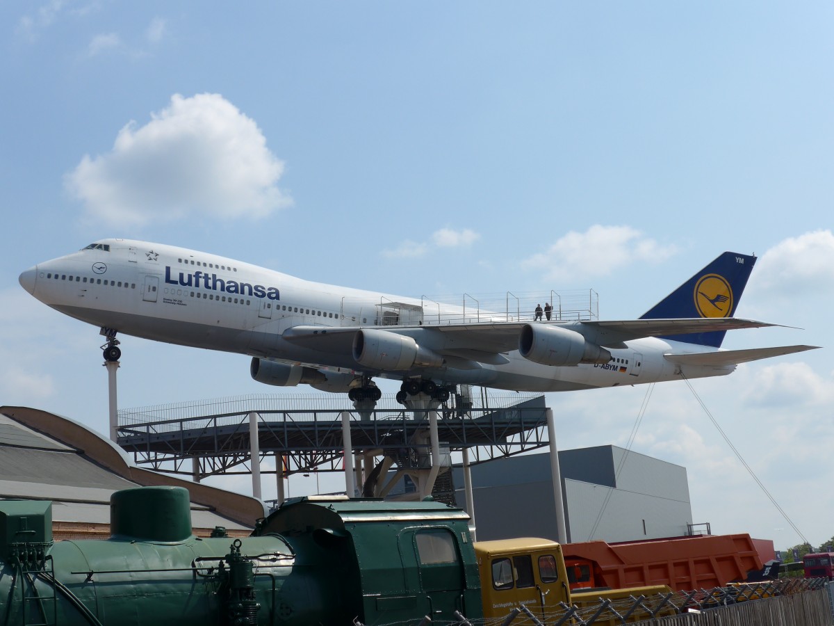 (150'399) - Lufthansa - D-ABYM - am 26. April 2014 in Speyer, Technik-Museum
