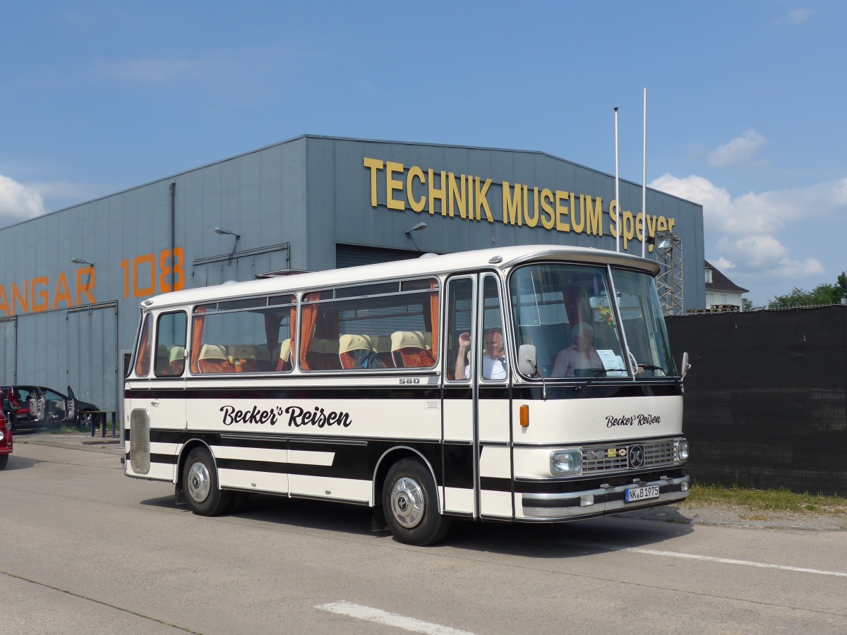 (150'456) - Becker, Spiesen - NK-B 1975 - Setra am 26. April 2014 in Speyer, Technik-Museum