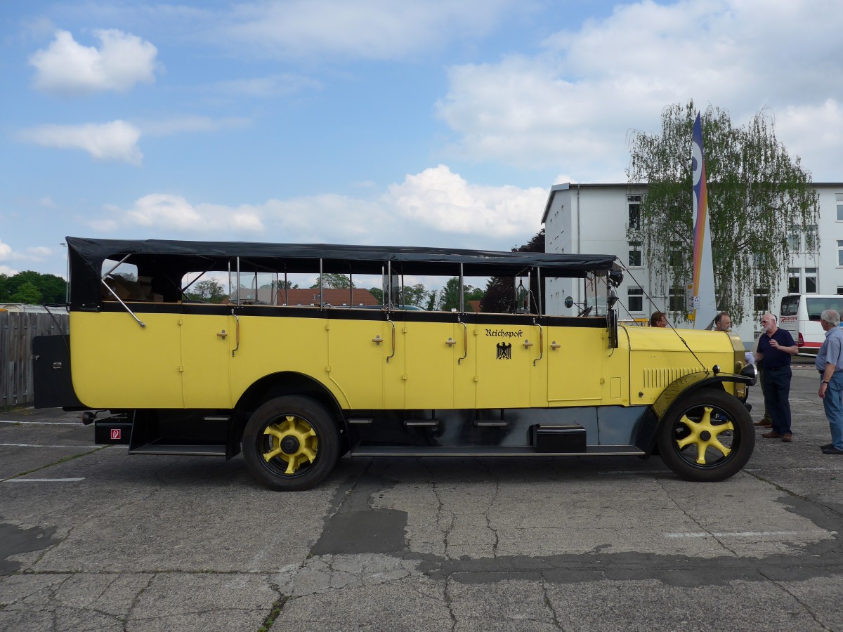 (150'504) - Wolf, Bad Drkheim - DW-DB 26H - Benz/Gaggenau (ex Deutsche Reichspost; ex Feuerwehrfahrzeug/DDR) am 26. April 2014 in Speyer, Technik-Museum