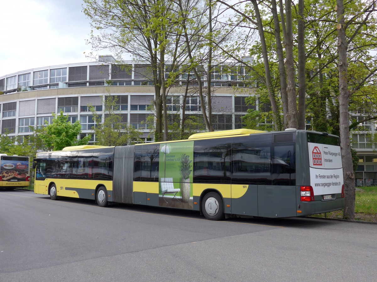 (150'516) - STI Thun - Nr. 140/BE 801'140 - MAN am 1. Mai 2014 bei der Schifflndte Thun