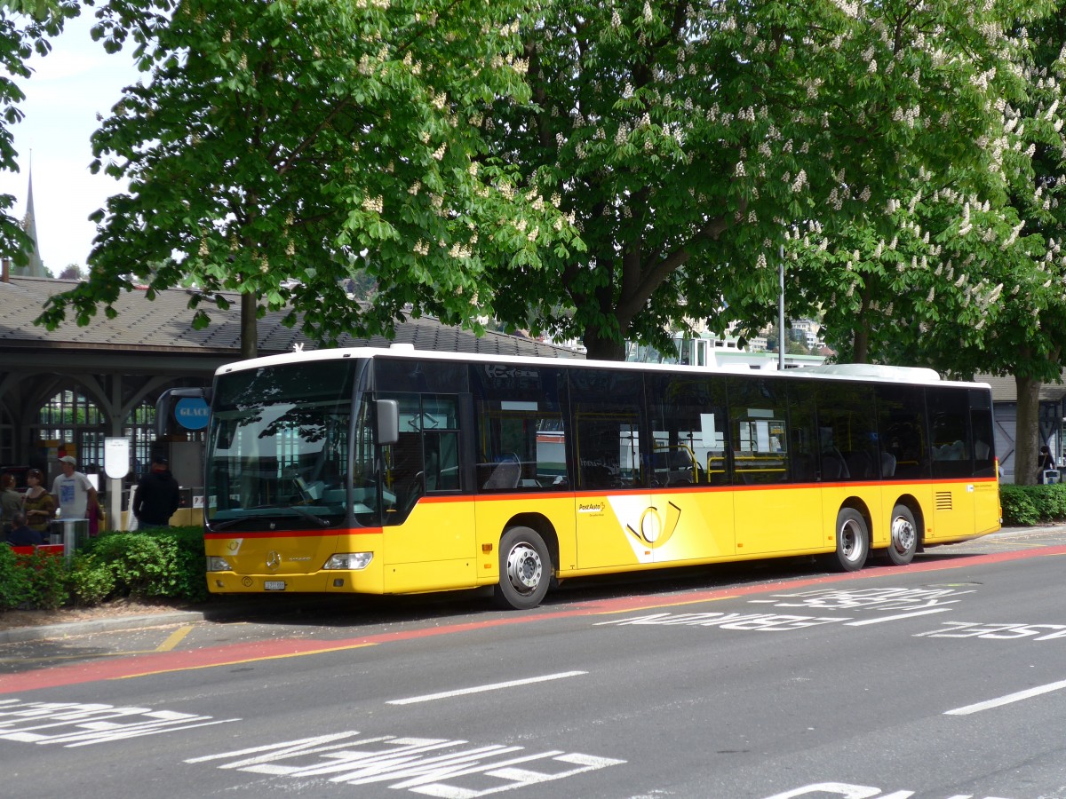 (150'619) - Bucheli, Kriens - Nr. 22/LU 233'888 - Mercedes am 10. Mai 2014 beim Bahnhof Luzern