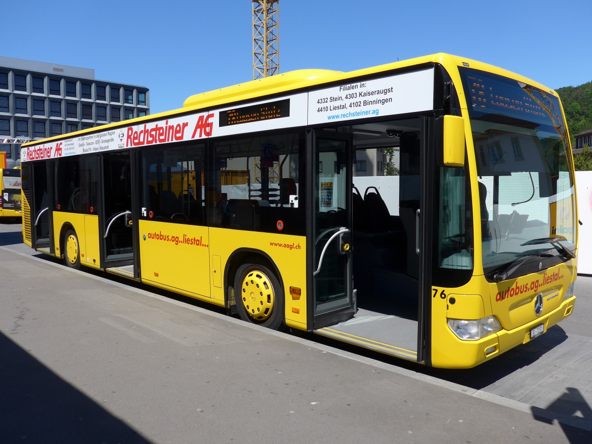 (150'716) - AAGL Liestal - Nr. 76/BL 7031 - Mercedes am 18. Mai 2014 beim Bahnhof Liestal