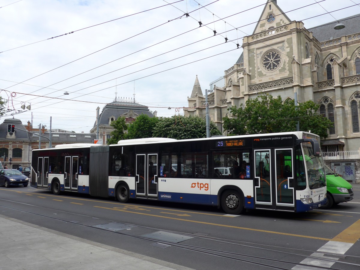 (150'859) - TPG Genve - Nr. 1108/GE 960'858 - Mercedes am 26. Mai 2014 in Genve, Place des Vingt-Deux-Cantons