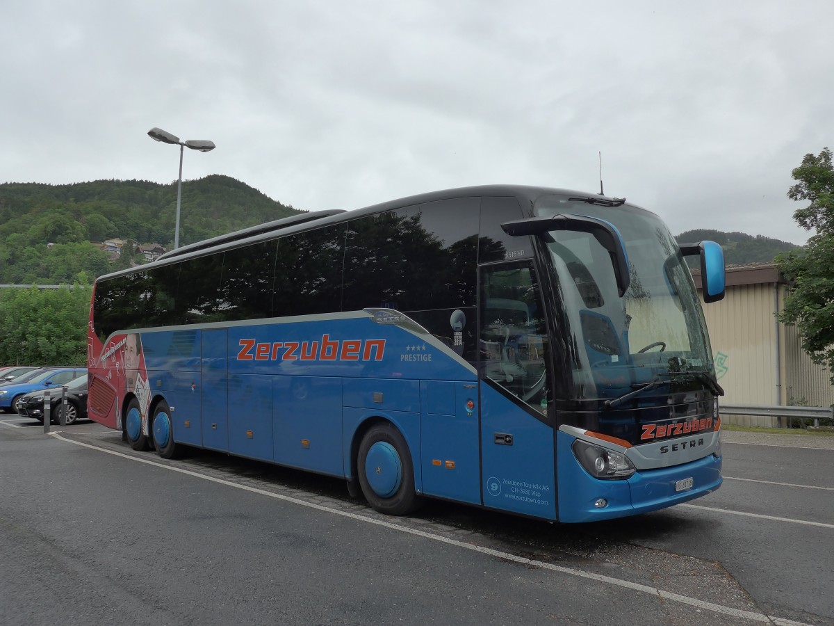 (150'941) - Zerzuben, Visp-Eyholz - Nr. 9/VS 81'718 - Setra am 27. Mai 2014 in Thun, Seestrasse