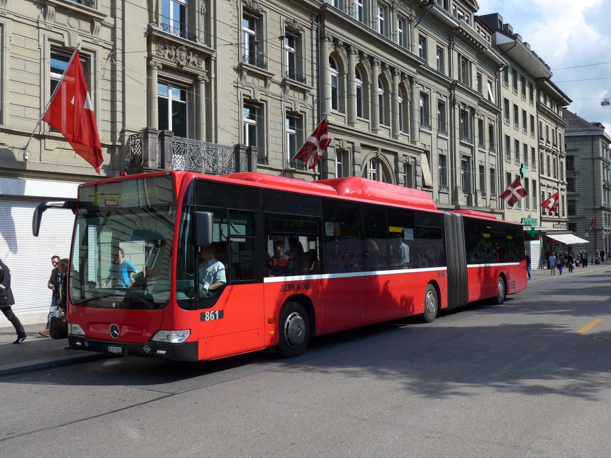 (150'952) - Bernmobil, Bern - Nr. 861/BE 671'861 - Mercedes am 28. Mai 2014 in Bern, Hirschengraben