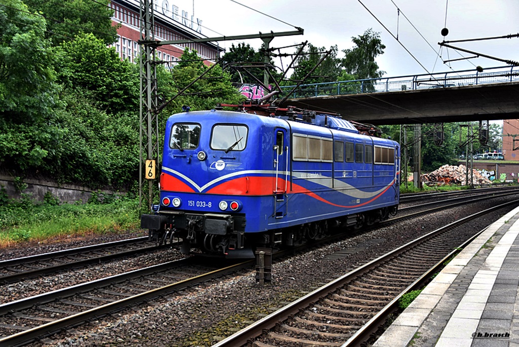 151 033-8,fuhr solo durch hh-harburg,02.06.16