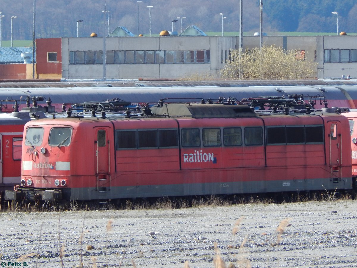 151 105-4 in Mukran am 09.04.2016