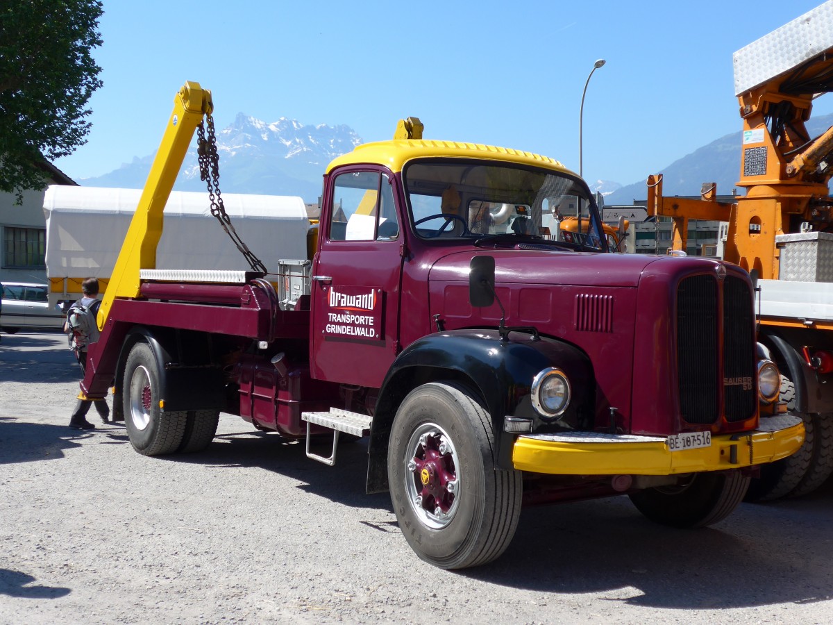 (151'653) - Brawand, Grindelwald - BE 107'516 - Saurer am 21. Juni 2014 in Aigle, Saurertreffen