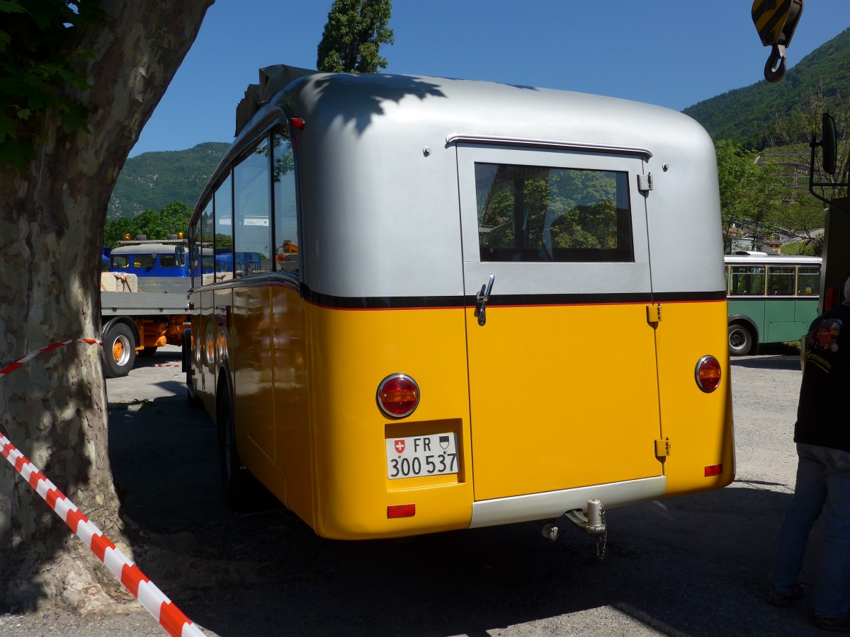 (151'694) - Schlapp, Cottens - FR 300'537 - Saurer/Saurer (ex SATEG, Lausanne; ex P 23'086; ex P 2138) am 21. Juni 2014 in Aigle, Saurertreffen