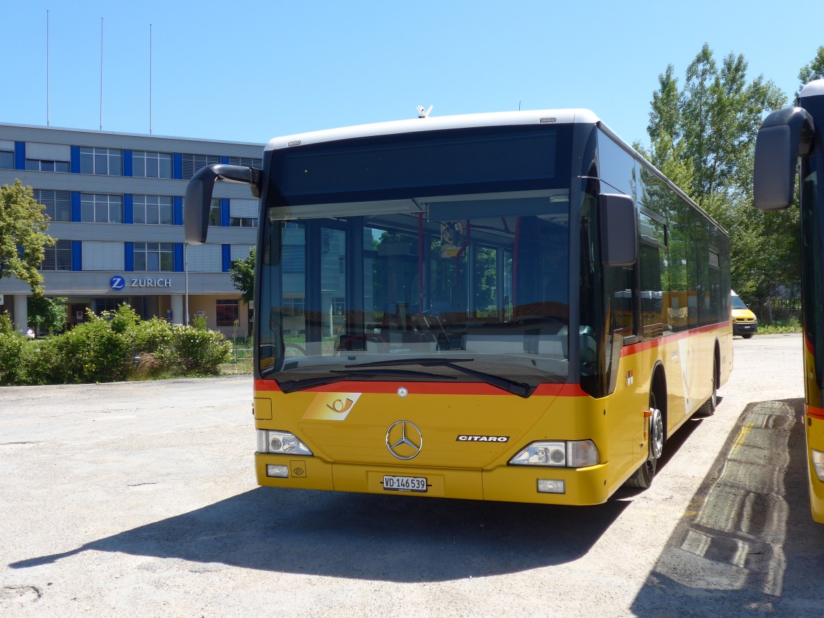 (151'759) - CarPostal Ouest - VD 146'539 - Mercedes (ex PostAuto Bern; ex P 25'380) am 21. Juni 2014 in Yverdon, Garage