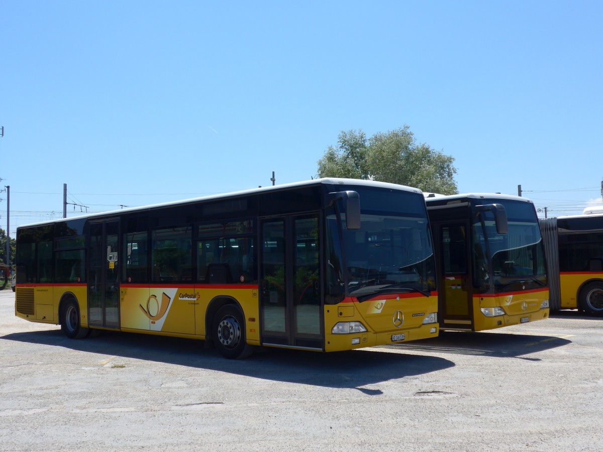 (151'760) - CarPostal Ouest - VD 146'539 - Mercedes (ex PostAuto Bern; ex P 25'380) am 21. Juni 2014 in Yverdon, Garage