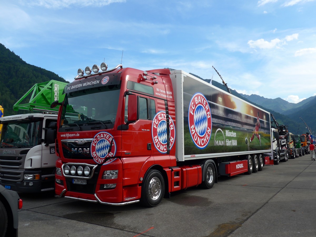 (151'926) - FC Bayern, M�nchen - M-RM 5098 - MAN am 28. Juni 2014 in Interlaken, Flugplatz